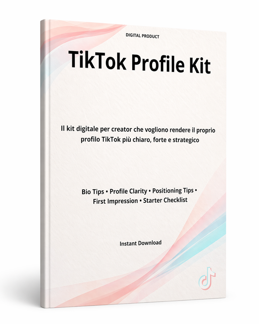 TikTok Profile Kit | Guida PDF digitale per creator