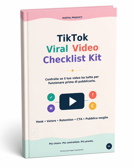 TikTok Viral Video Checklist Kit | Checklist pratica per video migliori
