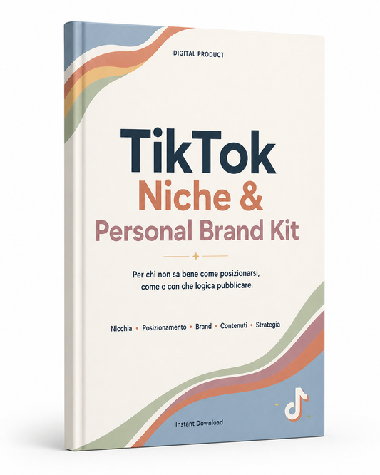 TikTok Niche Personal Brand Kit | Guida PDF digitale per creator