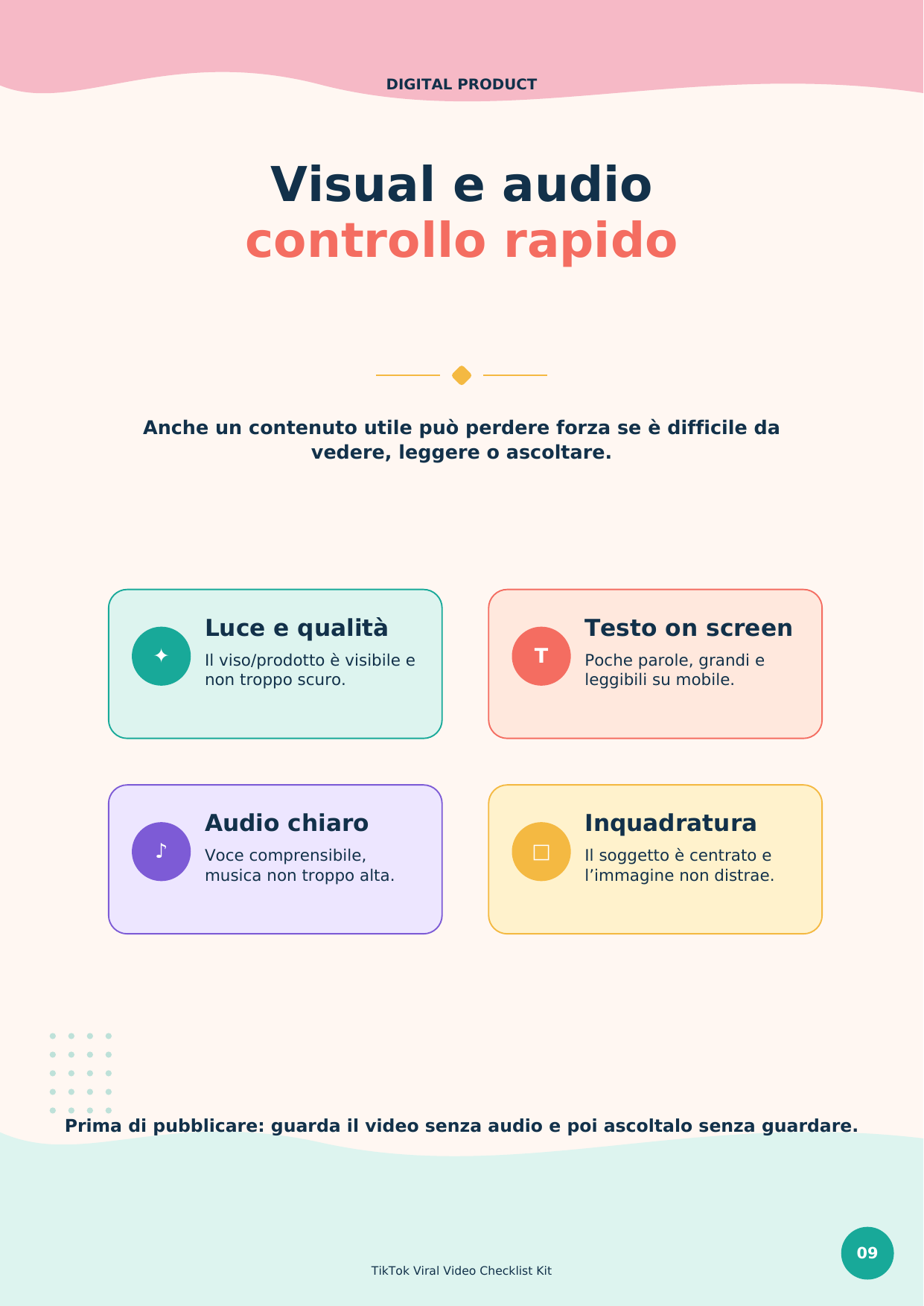 TikTok Viral Video Checklist Kit | Checklist pratica per video migliori