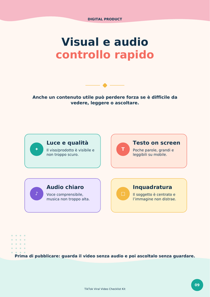TikTok Viral Video Checklist Kit | Checklist pratica per video migliori