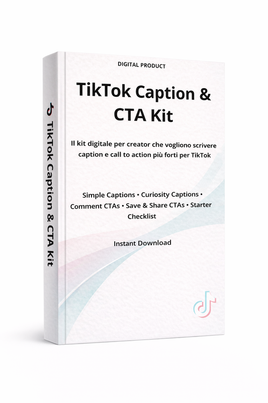 TikTok Caption & CTA Kit | PDF digitale per creator