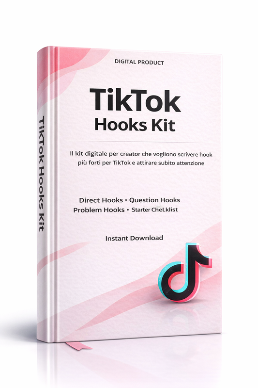 TikTok Hooks Kit | PDF digitale per creator