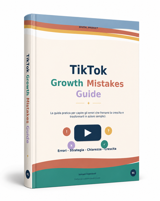 TikTok Growth Mistakes Guide | Guida agli errori che bloccano la crescita