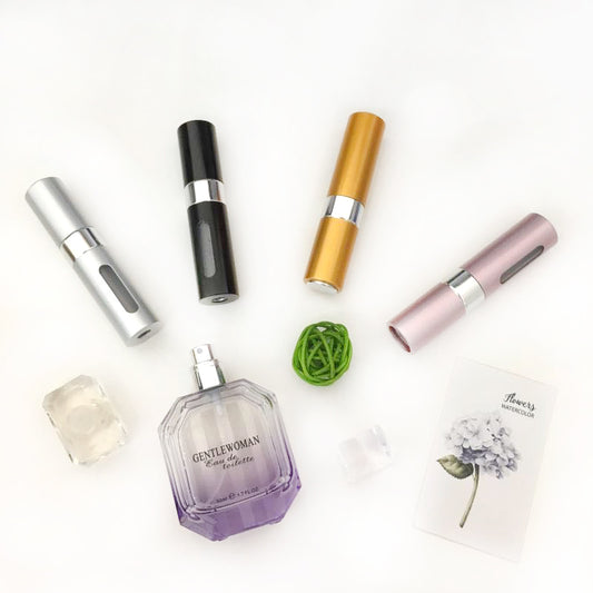 Set of 4 Pieces 8ml Travel Refillable Empty Atomizer Perfume Spray Bottles