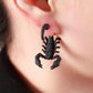 Black Scorpion Earrings / 3D Double-Sided Earrings