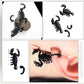 Black Scorpion Earrings / 3D Double-Sided Earrings