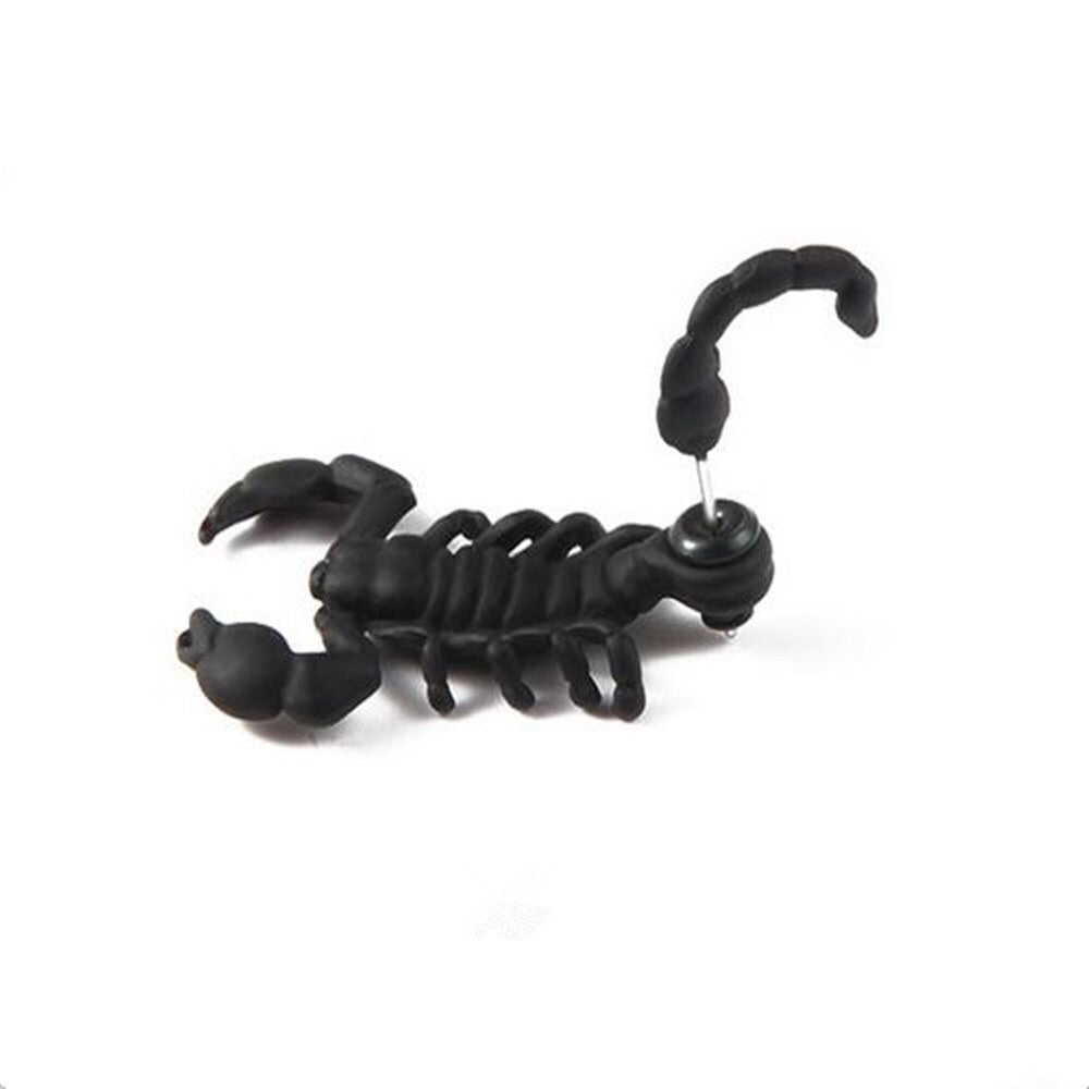 Black Scorpion Earrings / 3D Double-Sided Earrings
