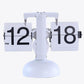 Retro Flip Digital Clock, Stainless Steel Scale Table Clock